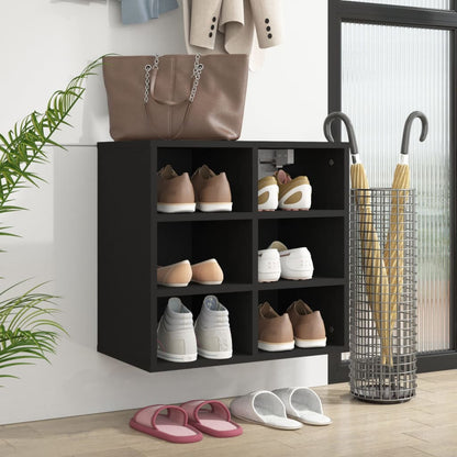 Shoe Cabinet Black 20.7x11.8x19.7