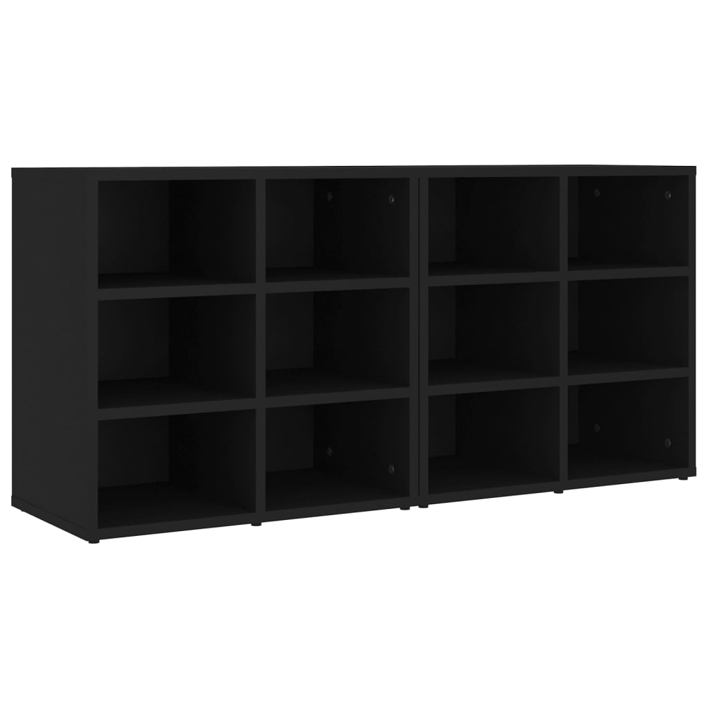 Shoe Cabinets 2 pcs Black 20.7"x11.8"x19.7