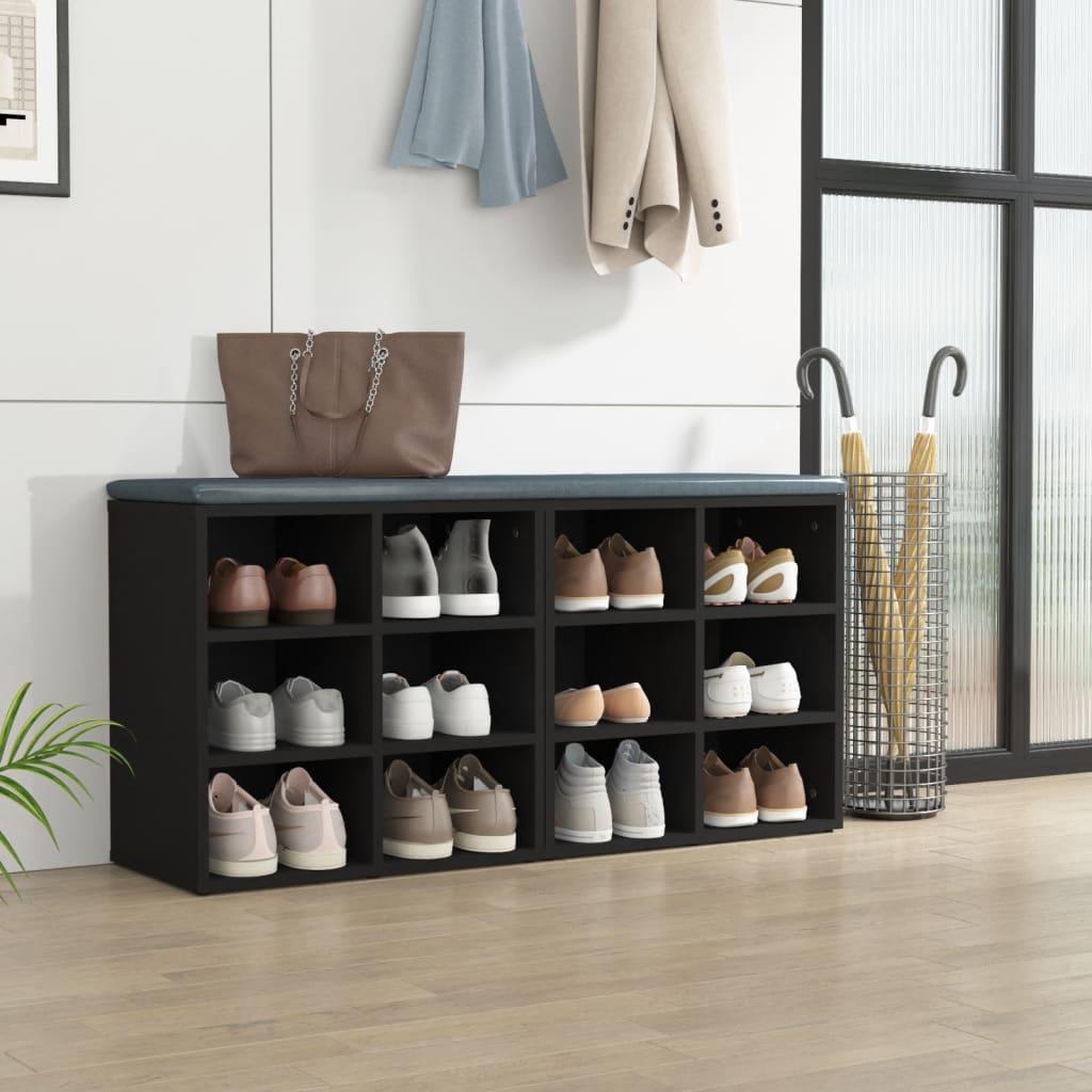 Shoe Cabinets 2 pcs Black 20.7"x11.8"x19.7