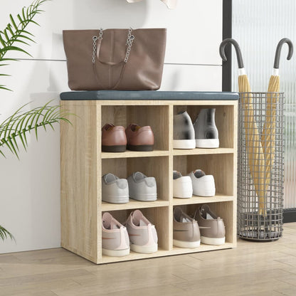 Shoe Cabinet Sonoma Oak 20.7"x11.8"x19.7