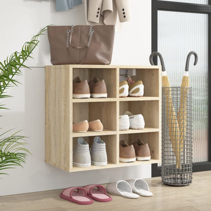 Shoe Cabinet Sonoma Oak 20.7"x11.8"x19.7