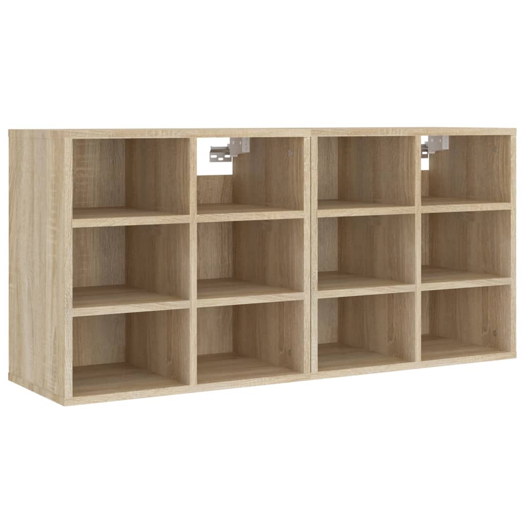Shoe Cabinets 2 pcs Sonoma Oak 20.7"x11.8"x19.7