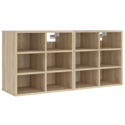 Shoe Cabinets 2 pcs Sonoma Oak 20.7"x11.8"x19.7