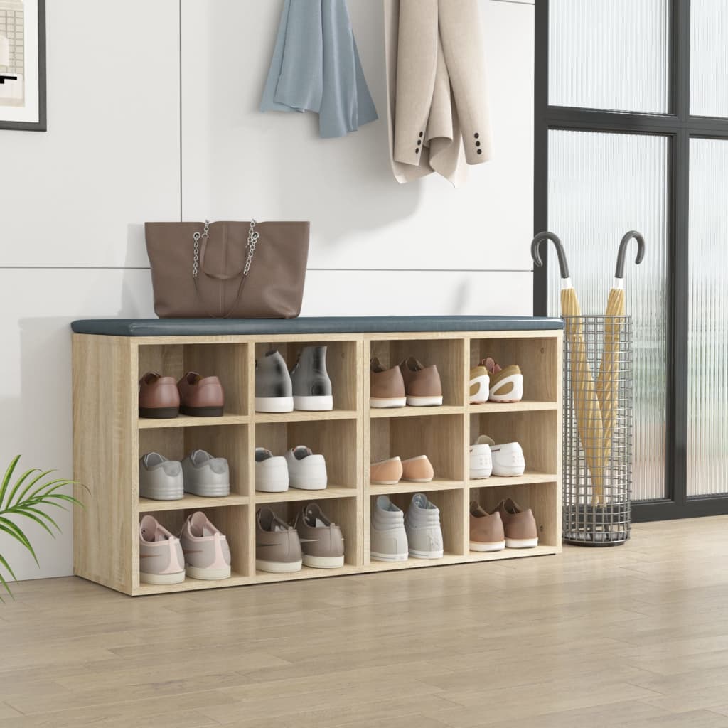 Shoe Cabinets 2 pcs Sonoma Oak 20.7"x11.8"x19.7