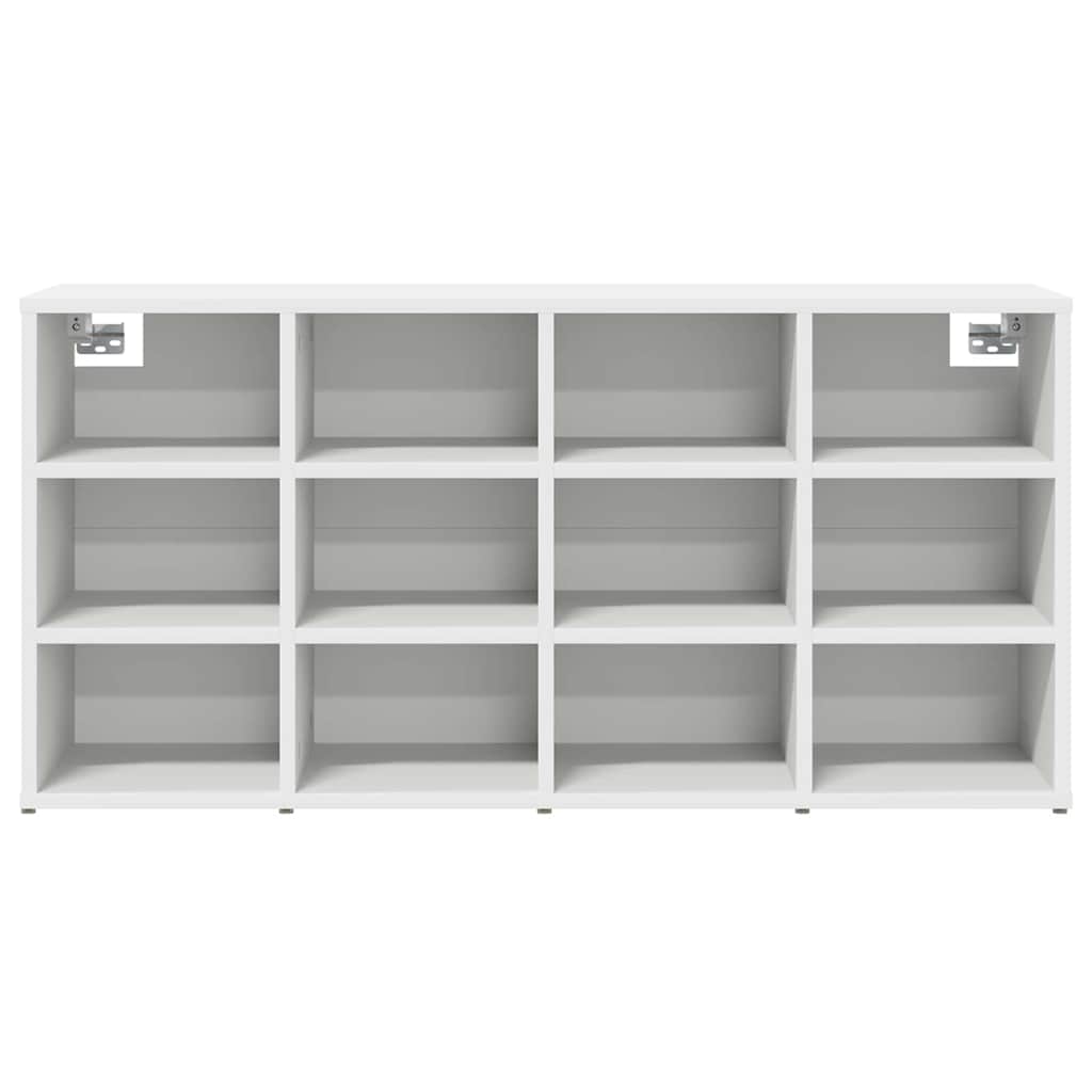 Shoe Cabinet White 40.55 x 11.81 x 20.08 in Engineered Wood