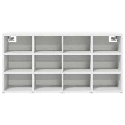 Shoe Cabinet White 40.55 x 11.81 x 20.08 in Engineered Wood