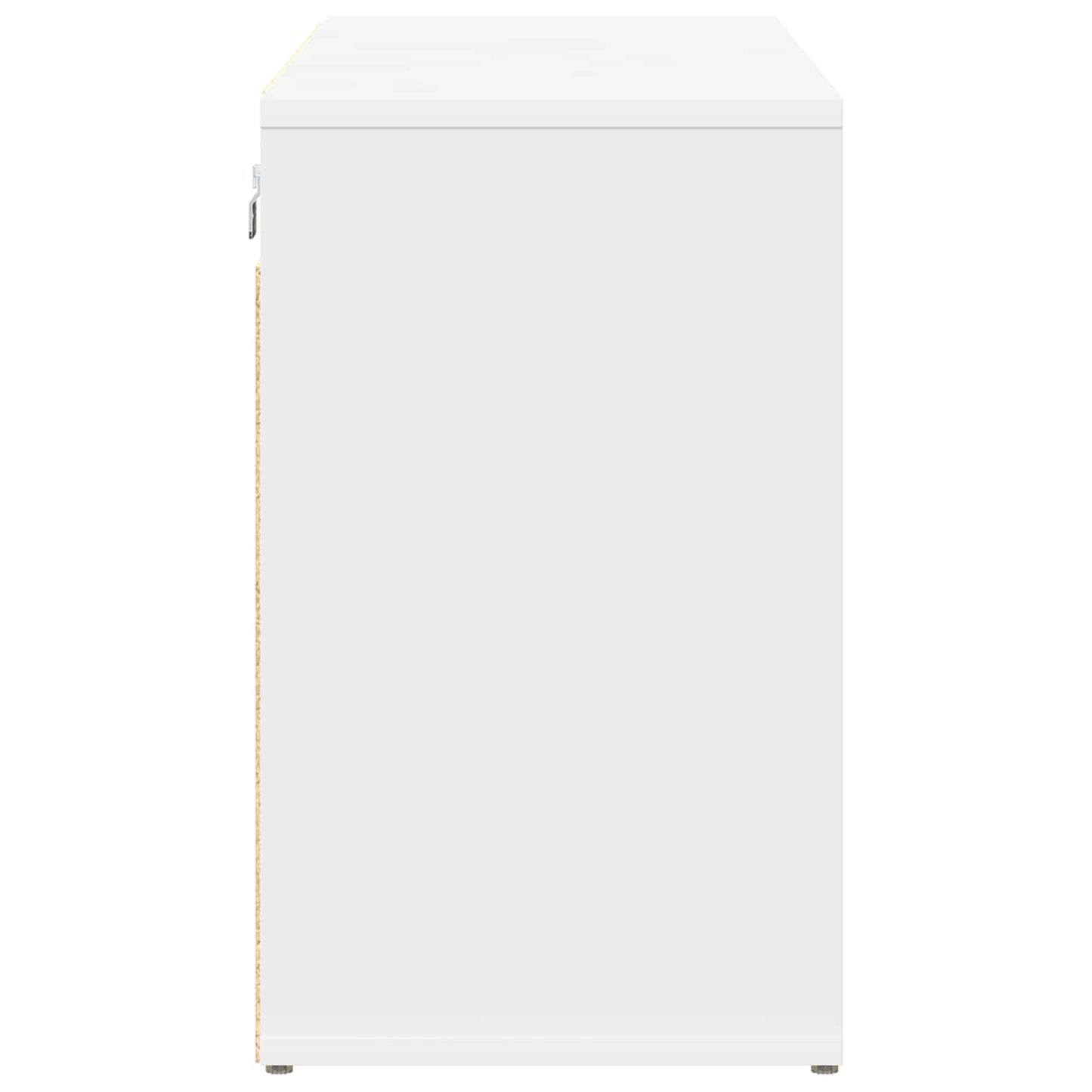 Shoe Cabinet White 40.55 x 11.81 x 20.08 in Engineered Wood