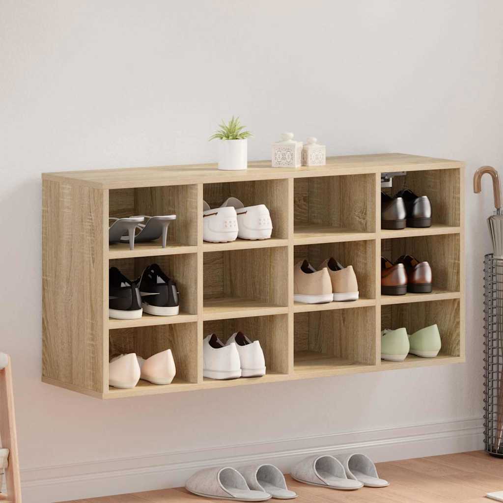 Shoe Cabinet with Shelf Sonoma oak 40.55 x 11.81 x 20.08 in