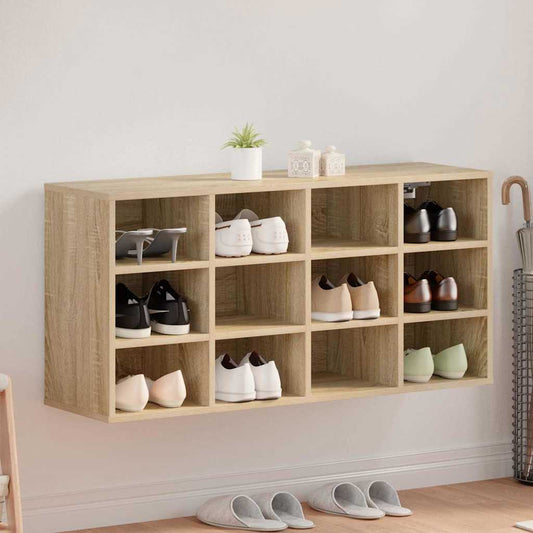 Shoe Cabinet with Shelf Sonoma oak 40.55 x 11.81 x 20.08 in