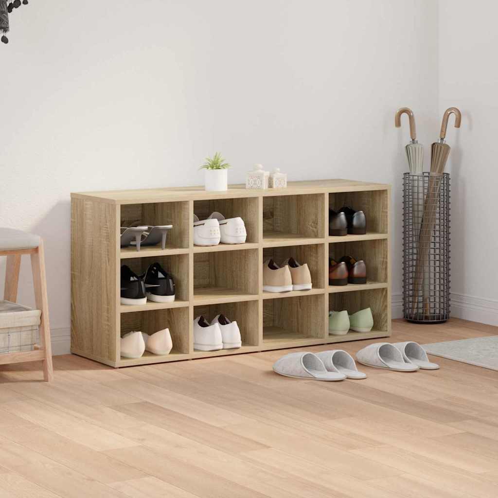 Shoe Cabinet with Shelf Sonoma oak 40.55 x 11.81 x 20.08 in