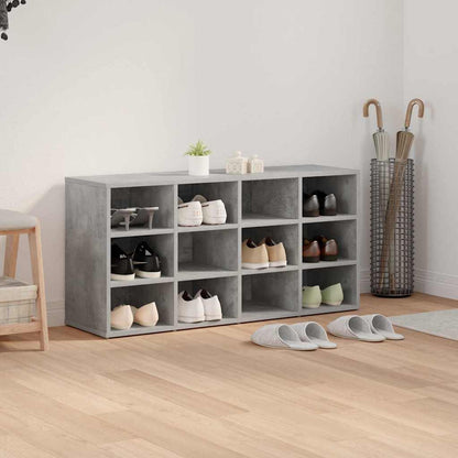 Shoe Cabinet with Shelf Concrete grey 40.55 x 11.81 x 20.08 in