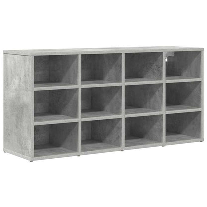 Shoe Cabinet with Shelf Concrete grey 40.55 x 11.81 x 20.08 in