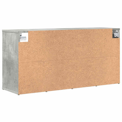 Shoe Cabinet with Shelf Concrete grey 40.55 x 11.81 x 20.08 in
