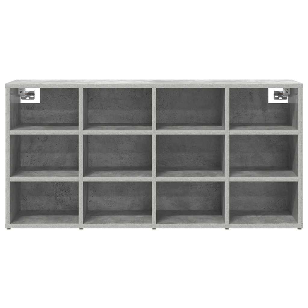 Shoe Cabinet with Shelf Concrete grey 40.55 x 11.81 x 20.08 in