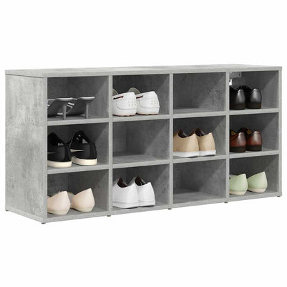 Shoe Cabinet with Shelf Concrete grey 40.55 x 11.81 x 20.08 in