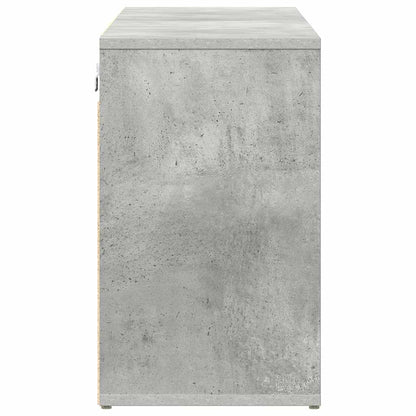 Shoe Cabinet with Shelf Concrete grey 40.55 x 11.81 x 20.08 in