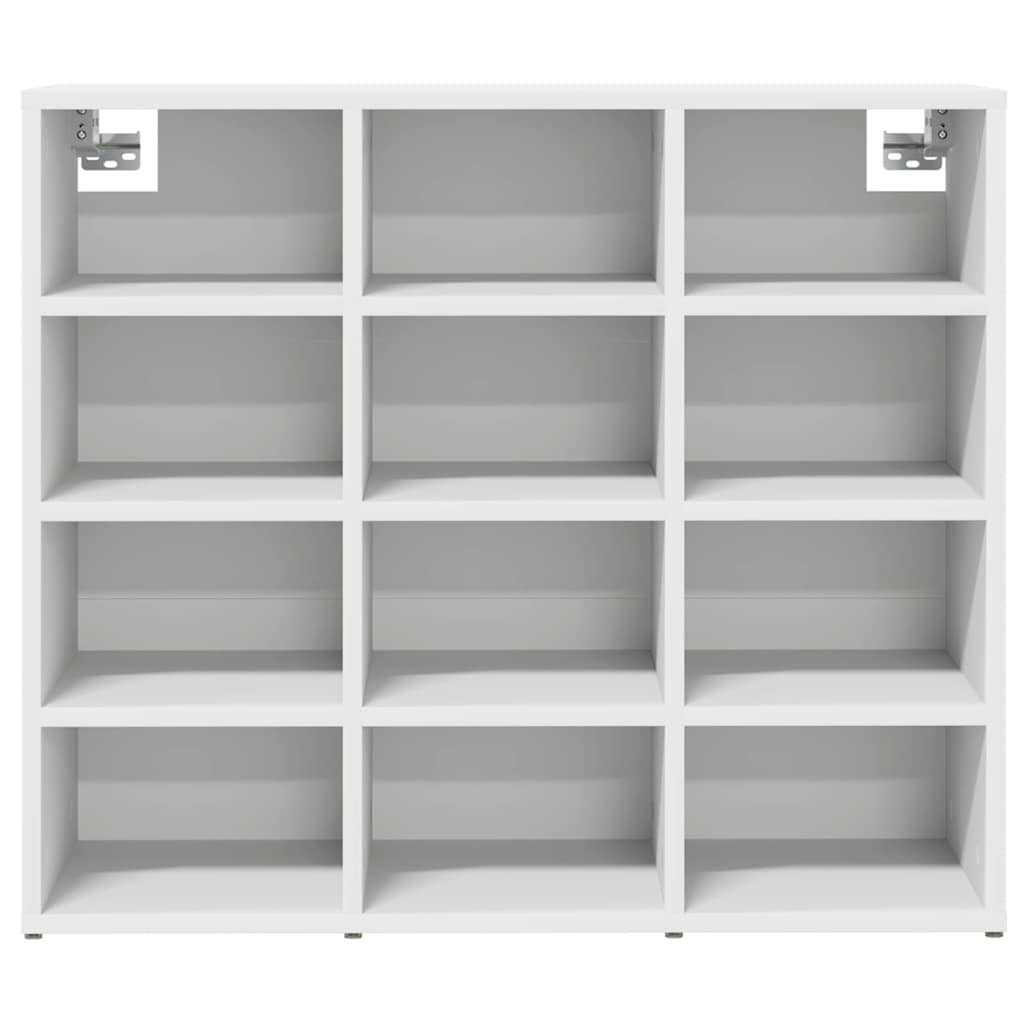 Shoe Cabinet White 30.51 x 11.81 x 26.38 in Engineered Wood