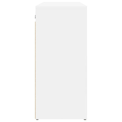 Shoe Cabinet White 30.51 x 11.81 x 26.38 in Engineered Wood