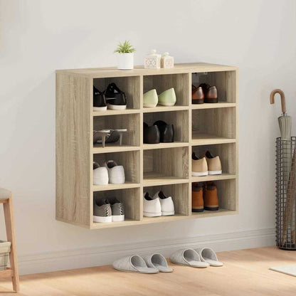 Shoe Cabinet with Shelf Sonoma oak 30.51 x 11.81 x 26.38 in
