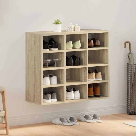 Shoe Cabinet with Shelf Sonoma oak 30.51 x 11.81 x 26.38 in