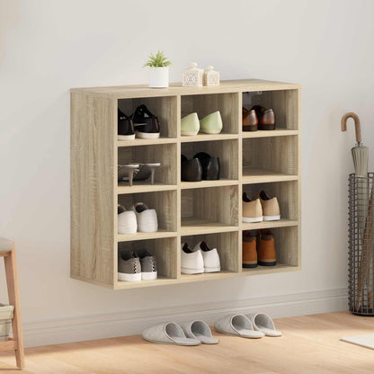 Shoe Cabinet with Shelf Sonoma Oak 30.51 x 11.81 x 26.38 in