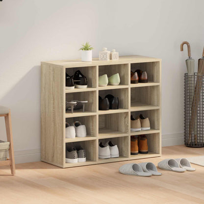 Shoe Cabinet with Shelf Sonoma Oak 30.51 x 11.81 x 26.38 in