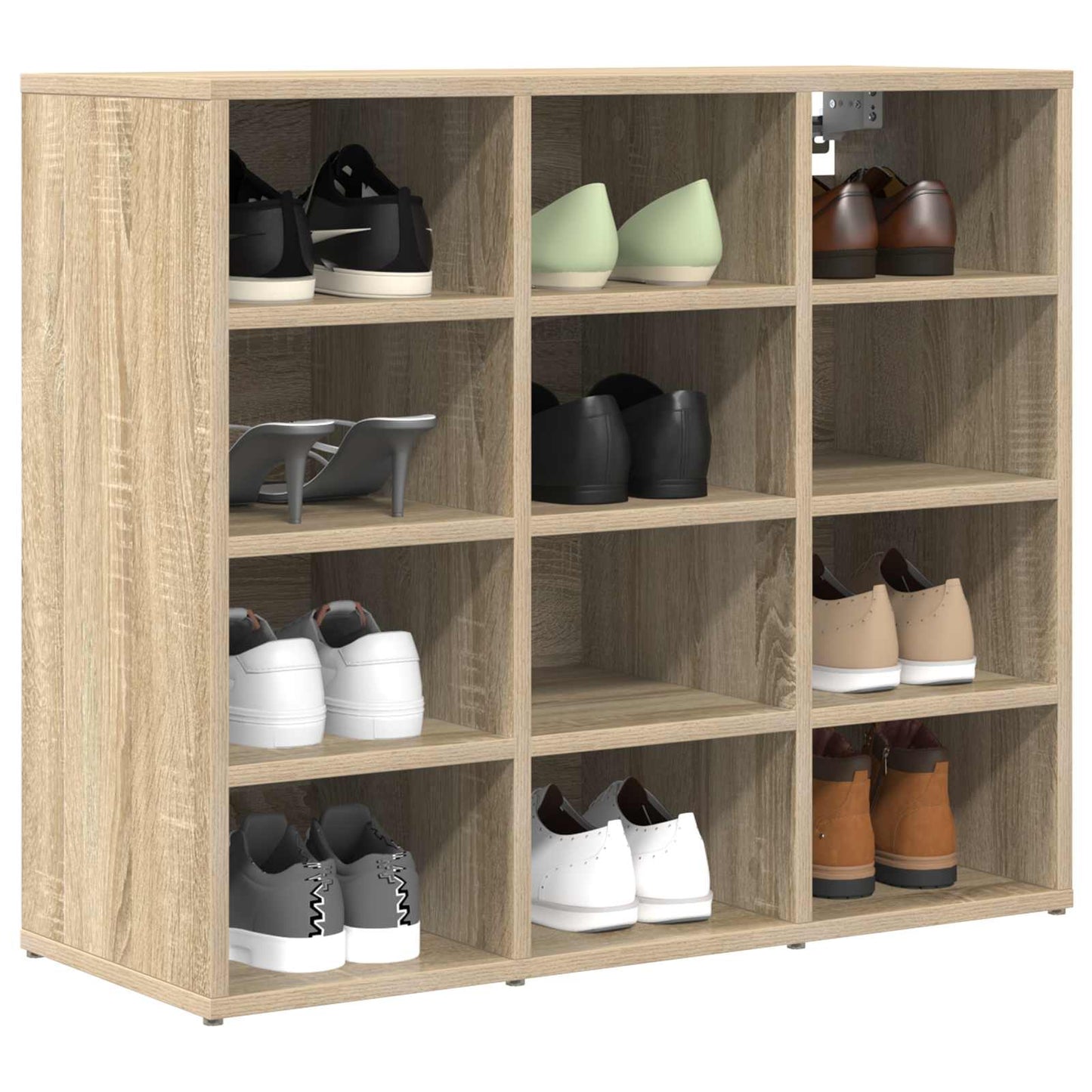 Shoe Cabinet with Shelf Sonoma Oak 30.51 x 11.81 x 26.38 in