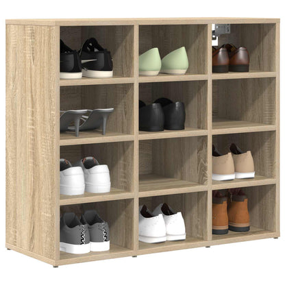 Shoe Cabinet with Shelf Sonoma Oak 30.51 x 11.81 x 26.38 in
