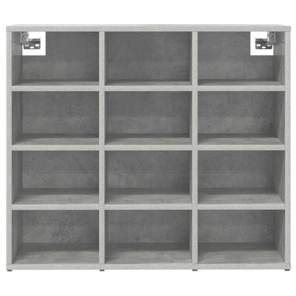 Shoe Cabinet with Shelf Concrete grey 30.51 x 11.81 x 26.38 in