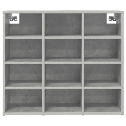 Shoe Cabinet with Shelf Concrete grey 30.51 x 11.81 x 26.38 in