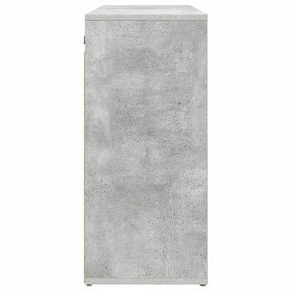Shoe Cabinet with Shelf Concrete grey 30.51 x 11.81 x 26.38 in