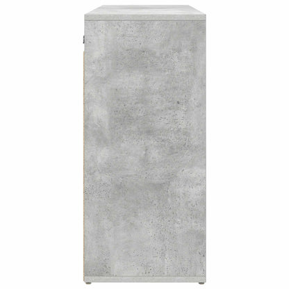Shoe Cabinet with Shelf Concrete grey 30.51 x 11.81 x 26.38 in