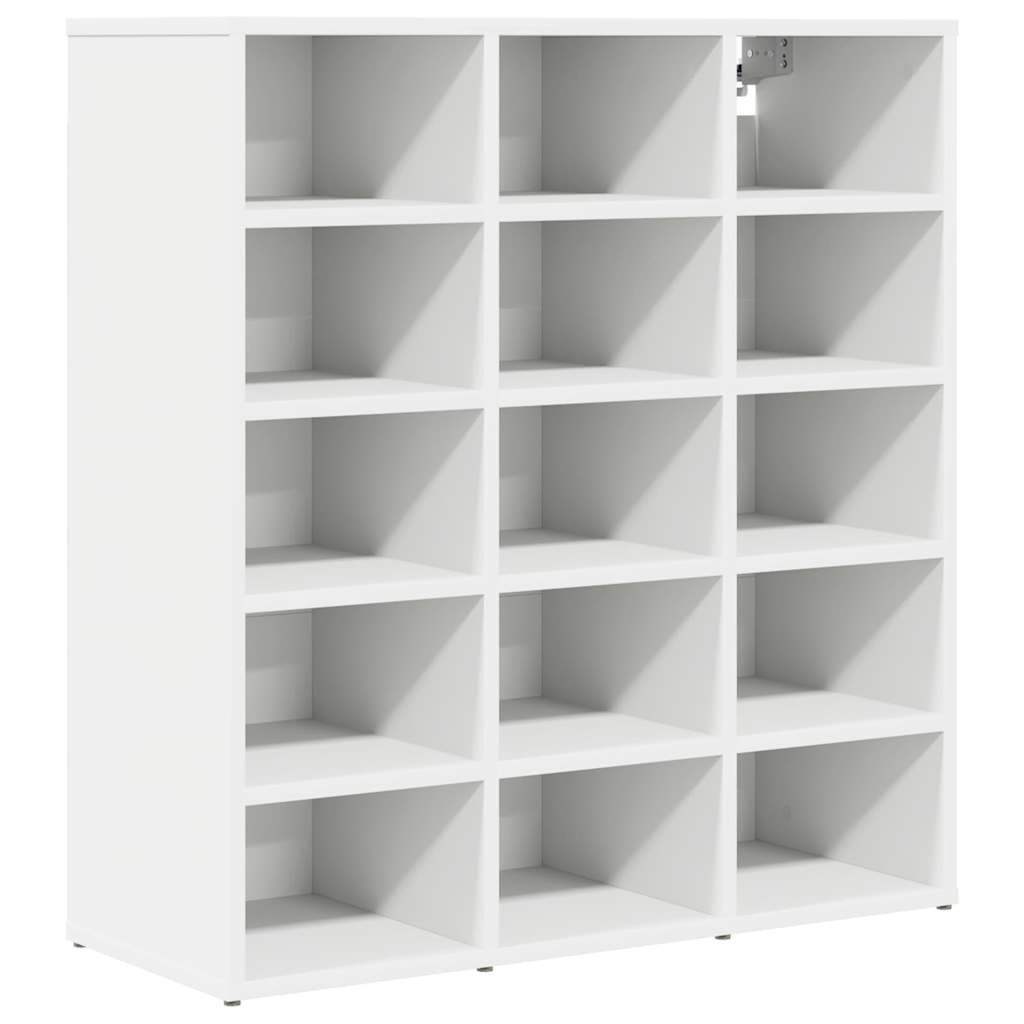 Shoe Cabinet White 30.51 x 11.81 x 32.87 in Engineered Wood