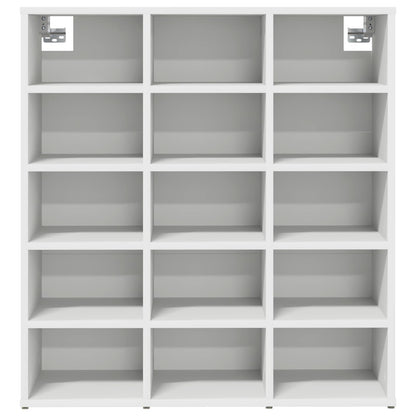 Shoe Cabinet White 30.51 x 11.81 x 32.87 in Engineered Wood