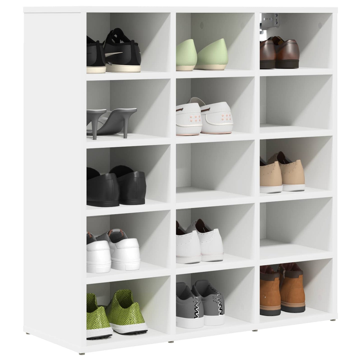 Shoe Cabinet White 30.51 x 11.81 x 32.87 in Engineered Wood