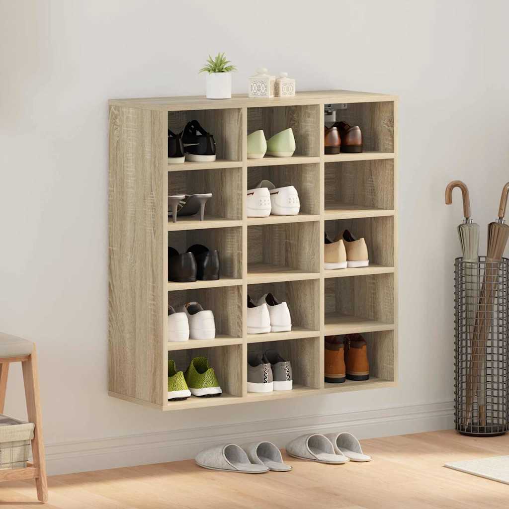 Shoe Cabinet with Shelf Sonoma oak 30.51 x 11.81 x 32.87 in