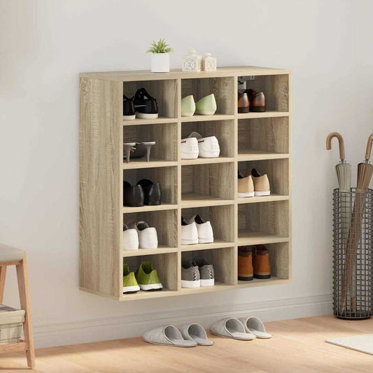 Shoe Cabinet with Shelf Sonoma oak 30.51 x 11.81 x 32.87 in