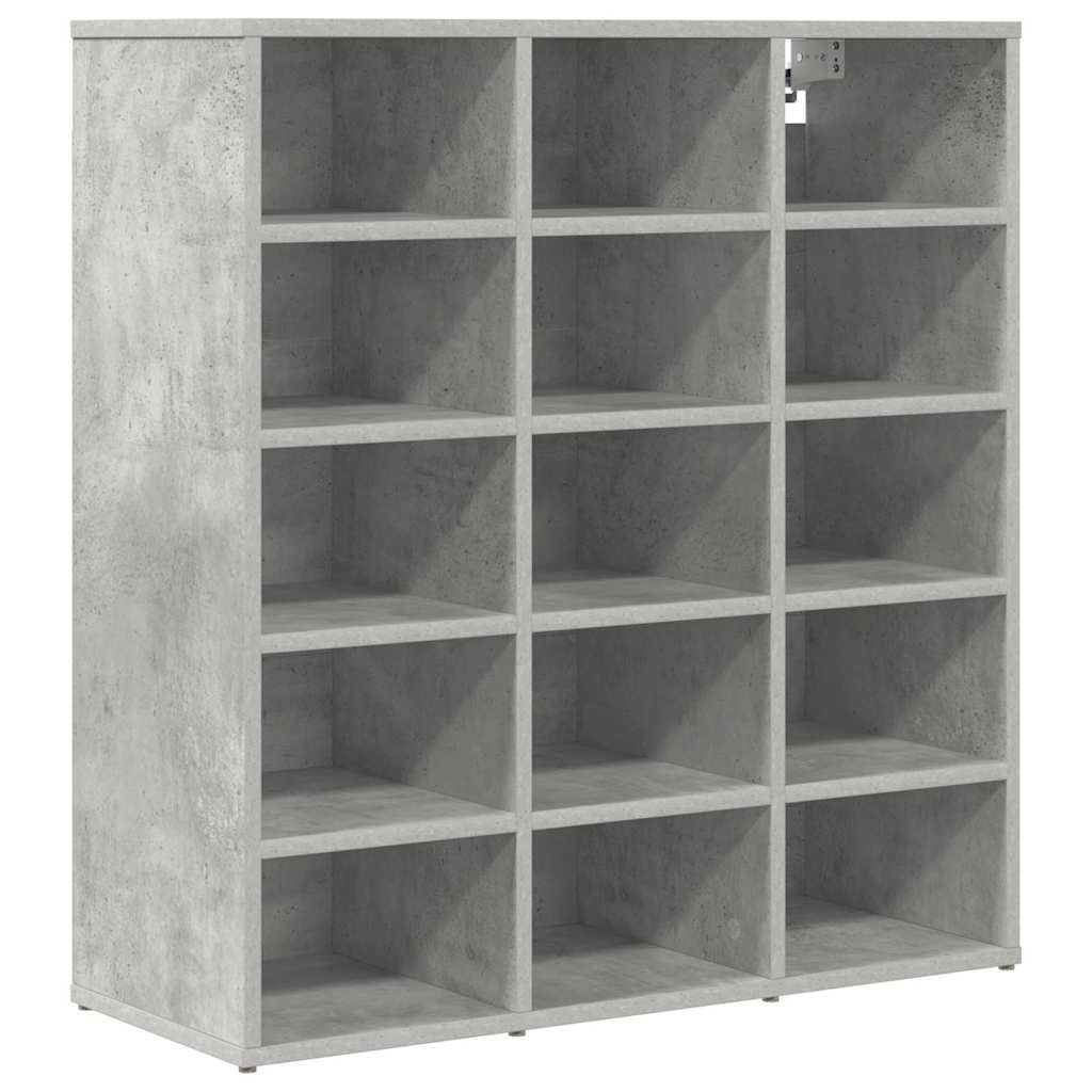 Shoe Cabinet with Shelf Concrete grey 30.51 x 11.81 x 32.87 in