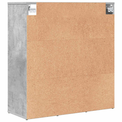 Shoe Cabinet with Shelf Concrete grey 30.51 x 11.81 x 32.87 in