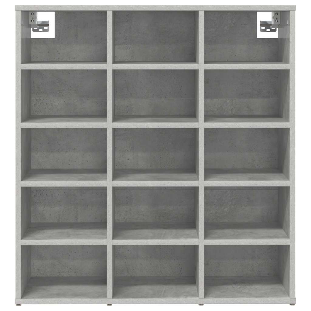 Shoe Cabinet with Shelf Concrete grey 30.51 x 11.81 x 32.87 in
