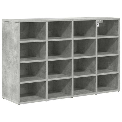 Shoe Cabinet with Shelf Concrete grey 40.55 x 11.81 x 26.38 in
