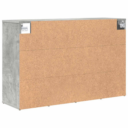 Shoe Cabinet with Shelf Concrete grey 40.55 x 11.81 x 26.38 in
