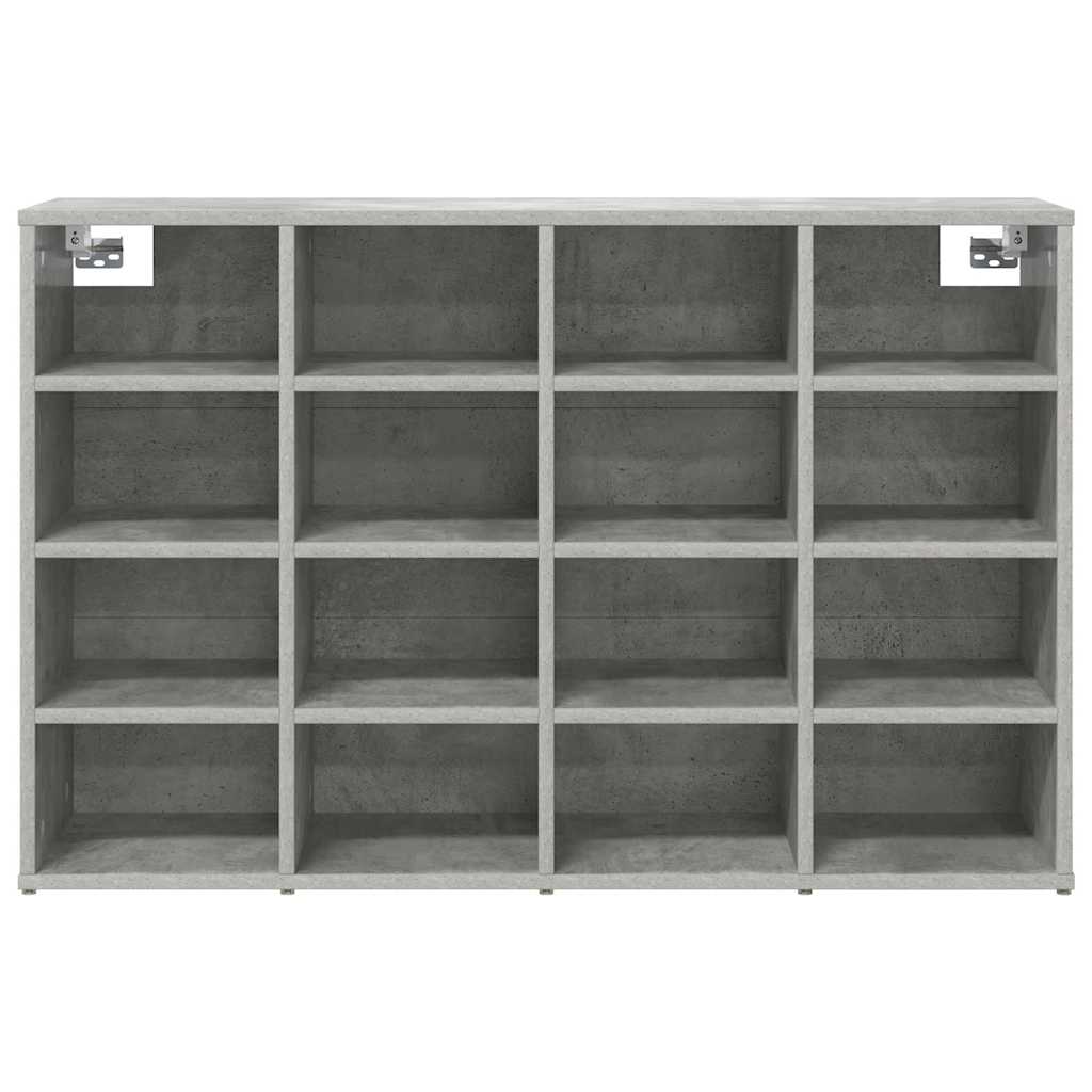 Shoe Cabinet with Shelf Concrete grey 40.55 x 11.81 x 26.38 in