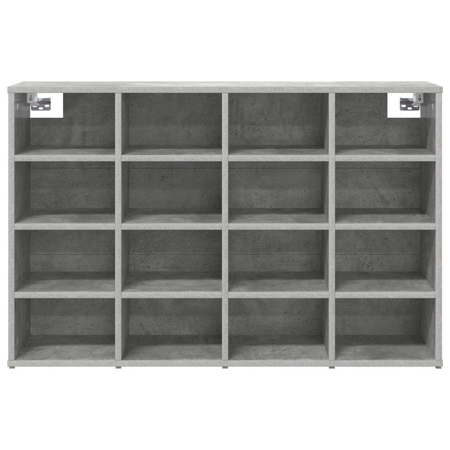 Shoe Cabinet with Shelf Concrete grey 40.55 x 11.81 x 26.38 in