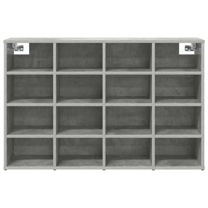 Shoe Cabinet with Shelf Concrete grey 40.55 x 11.81 x 26.38 in
