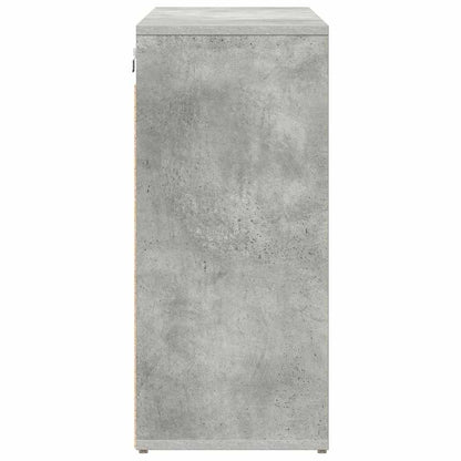 Shoe Cabinet with Shelf Concrete grey 40.55 x 11.81 x 26.38 in