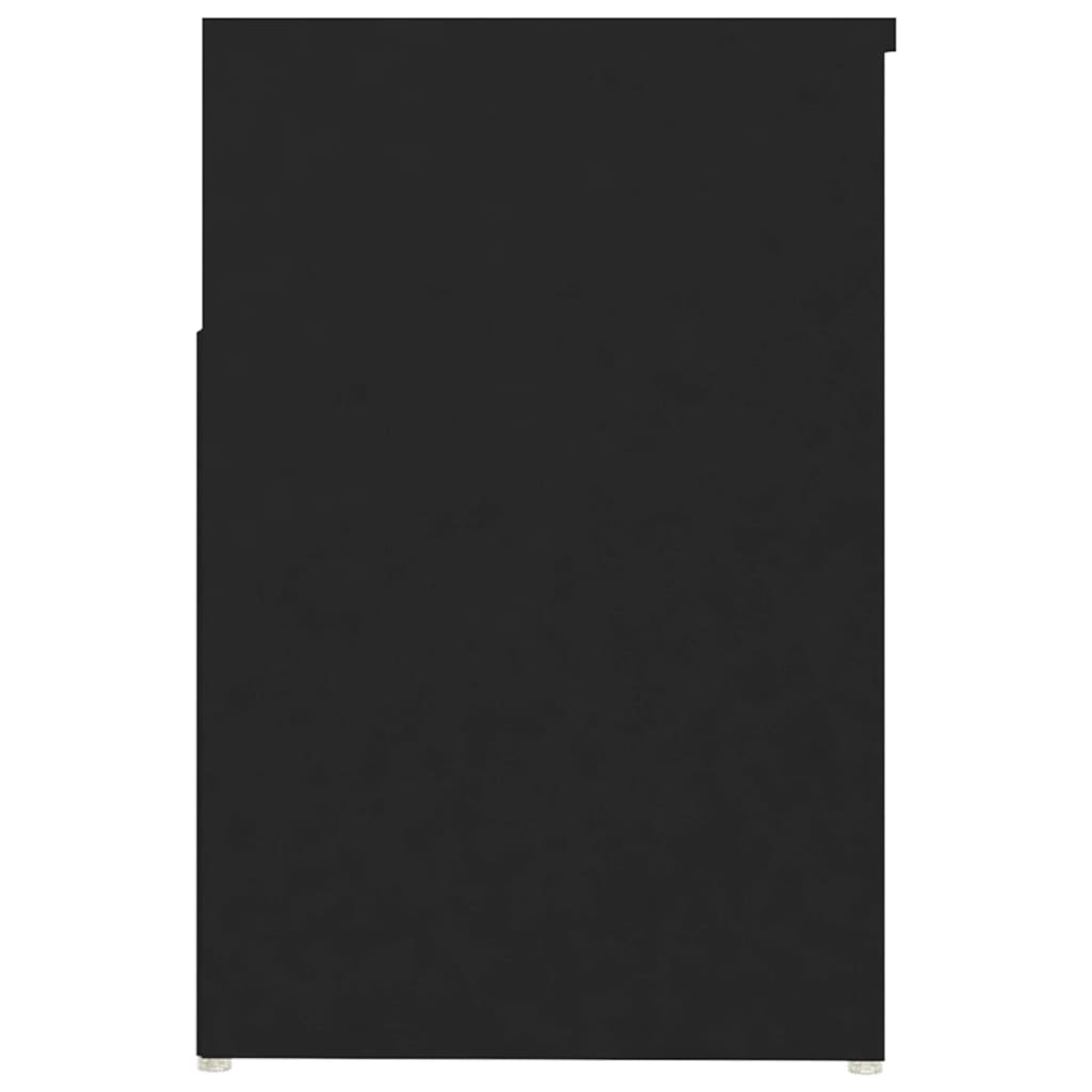 Shoe Bench Black 31.5x11.8x17.7" Engineered Wood