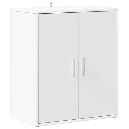 Shoe Cabinet White 23.6x13.8x27.6" Engineered Wood