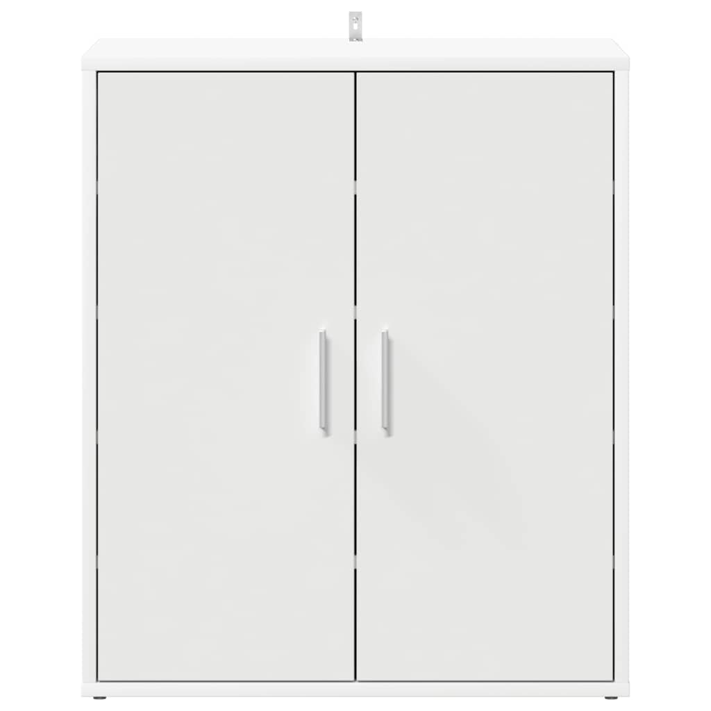 Shoe Cabinet White 23.6x13.8x27.6" Engineered Wood