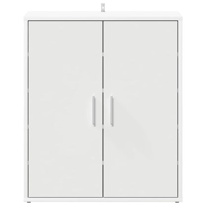 Shoe Cabinet White 23.6x13.8x27.6" Engineered Wood